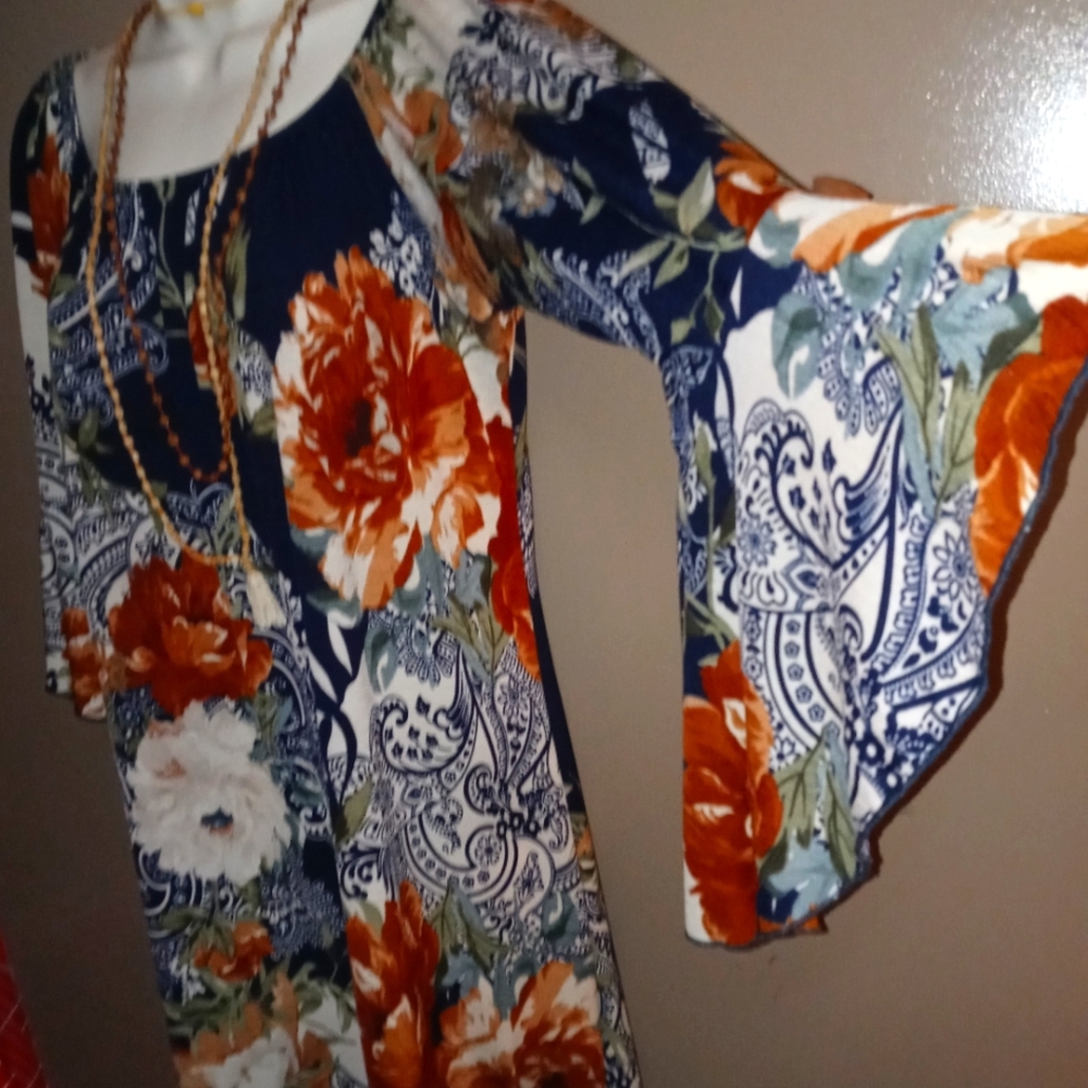 Honeyme A-Line swing dress. Size L